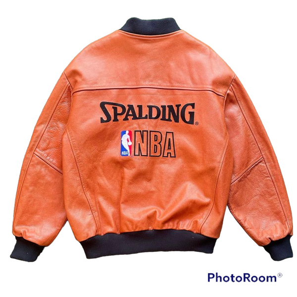90s Spalding NBA Basketball Leather Jacket – 3Peat Vintage Boise